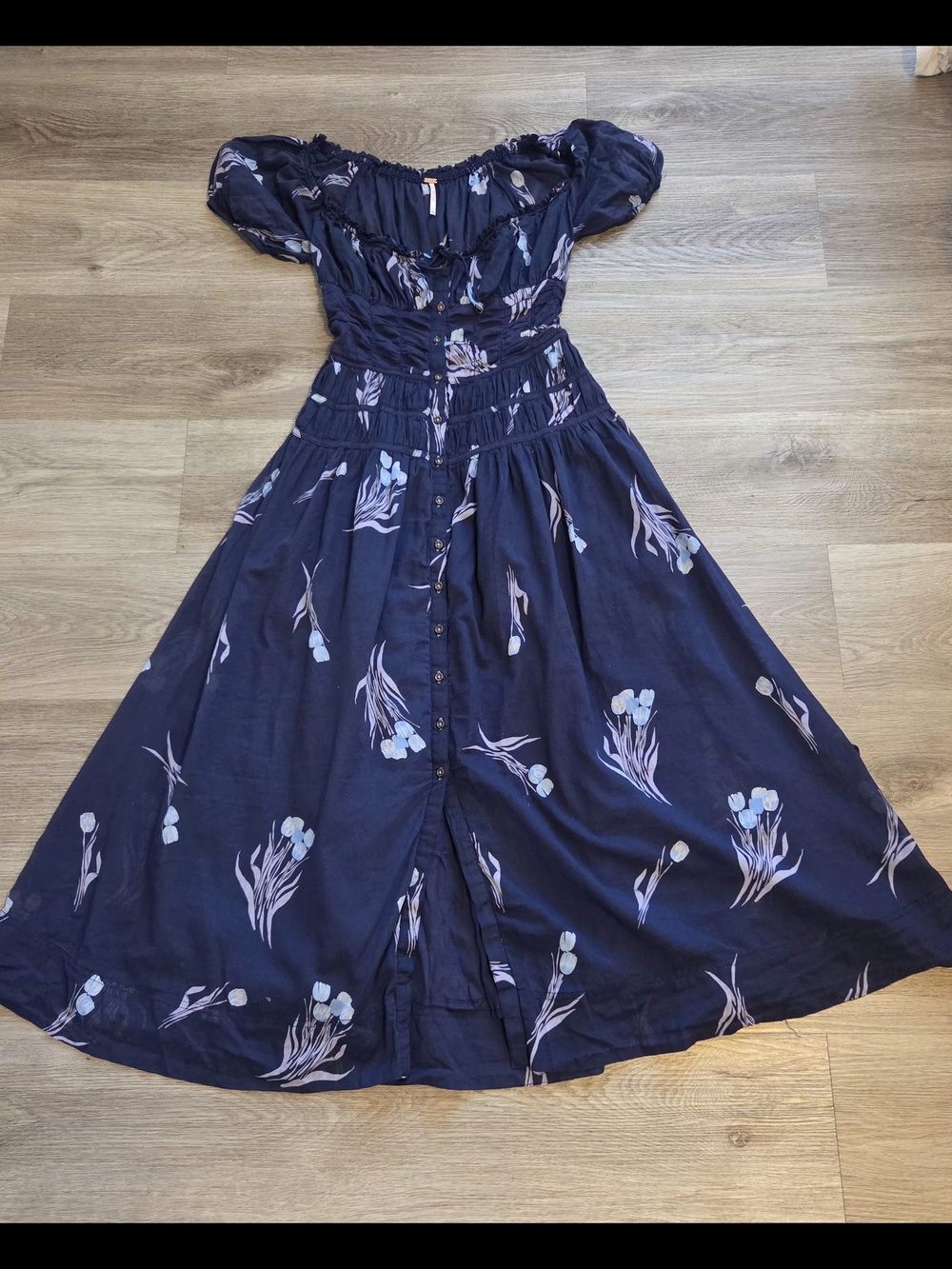 Free People - Complete Me Midi Dress Size S - Picture 3 of 8